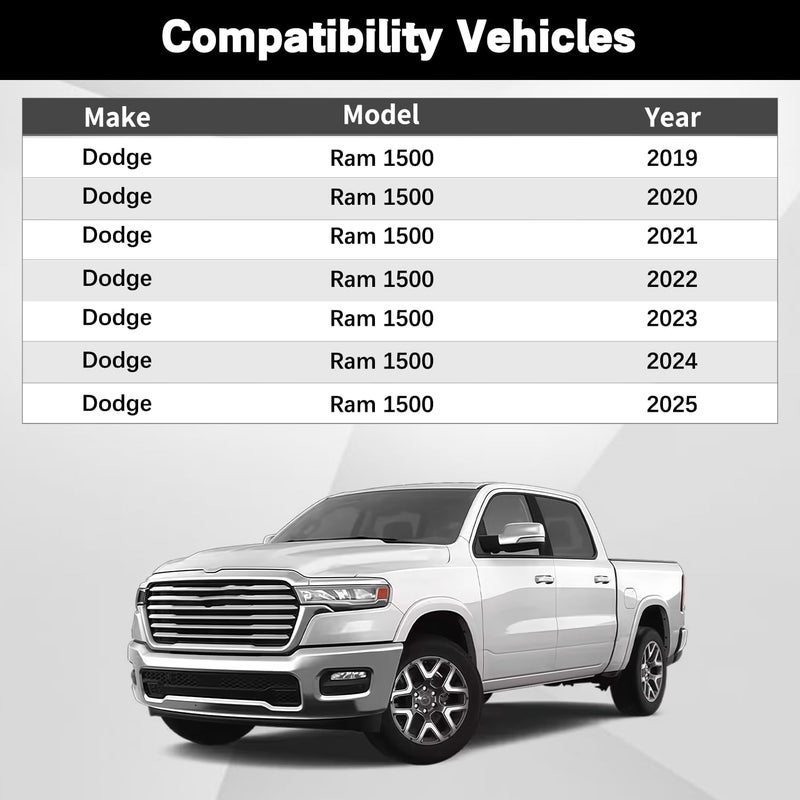 RydSuns 3Pcs Exhaust Bracket Muffler Support Compatible with 2019-2025 Dodge Ram 1500 Rear Left Driver Side Rubber Isolator Hanger Assembly Replaces 68519121AA 68275662AB - Image 3